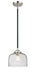 Innovations - 284-1S-BPN-G74-LED - LED Mini Pendant - Nouveau - Black Polished Nickel