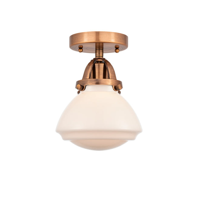 Innovations - 288-1C-AC-G321 - One Light Semi-Flush Mount - Nouveau 2 - Antique Copper