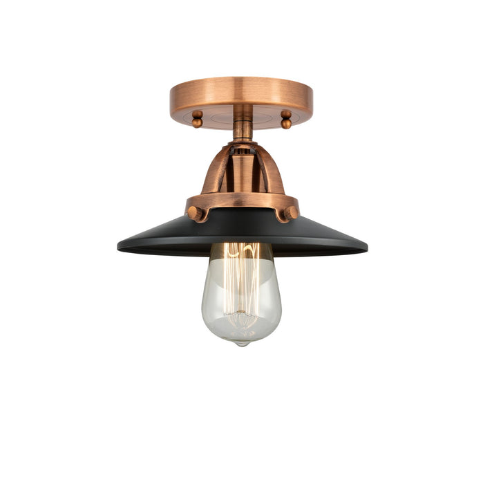 Innovations - 288-1C-AC-M6-BK-LED - LED Semi-Flush Mount - Nouveau 2 - Antique Copper