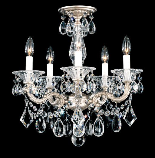 Schonbek - 5345-48S - Five Light Semi-Flush Mount - La Scala - Antique Silver