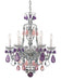 Schonbek - 5535CL - Six Light Chandelier - Hamilton Rock Crystal - Silver