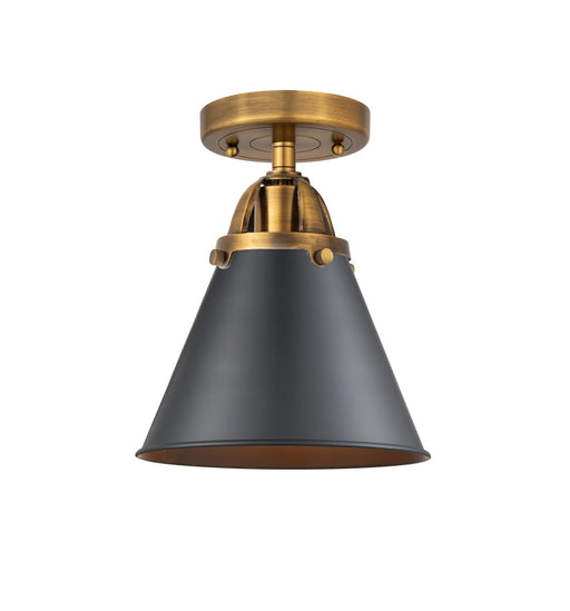 Innovations - 288-1C-BB-M13-BK - One Light Semi-Flush Mount - Nouveau 2 - Brushed Brass