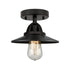 Innovations - 288-1C-BK-M6-BK - One Light Semi-Flush Mount - Nouveau 2 - Matte Black
