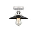 Innovations - 288-1C-PC-M6-BK-LED - LED Semi-Flush Mount - Nouveau 2 - Polished Chrome