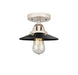 Innovations - 288-1C-PN-M6-BK - One Light Semi-Flush Mount - Nouveau 2 - Polished Nickel