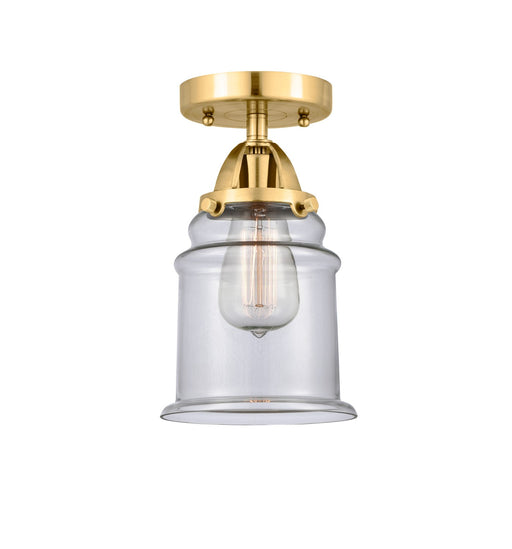 Innovations - 288-1C-SG-G182 - One Light Semi-Flush Mount - Nouveau 2 - Satin Gold