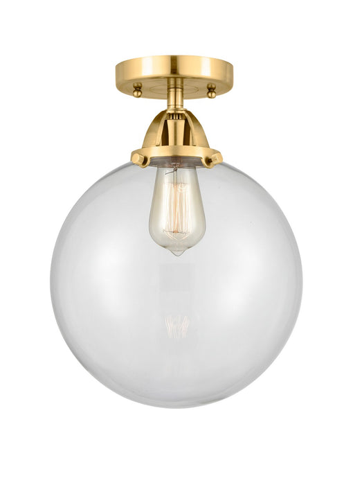 Innovations - 288-1C-SG-G202-10 - One Light Semi-Flush Mount - Nouveau 2 - Satin Gold