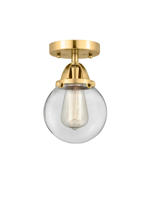 Innovations - 288-1C-SG-G202-6 - One Light Semi-Flush Mount - Nouveau 2 - Satin Gold