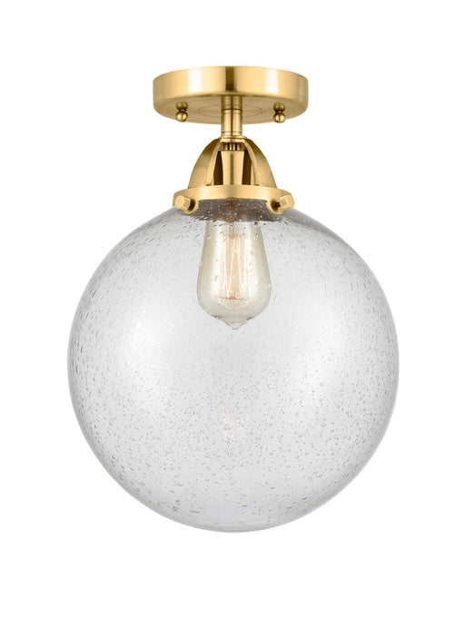 Innovations - 288-1C-SG-G204-10-LED - LED Semi-Flush Mount - Nouveau 2 - Satin Gold