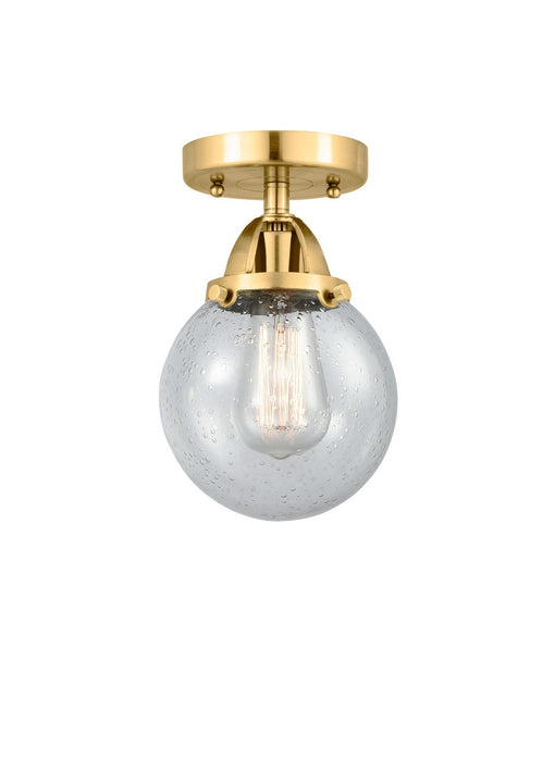 Innovations - 288-1C-SG-G204-6 - One Light Semi-Flush Mount - Nouveau 2 - Satin Gold