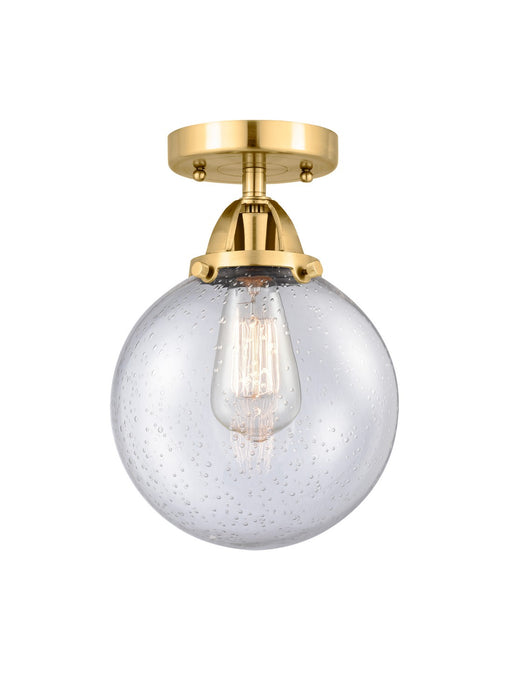 Innovations - 288-1C-SG-G204-8 - One Light Semi-Flush Mount - Nouveau 2 - Satin Gold