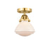 Innovations - 288-1C-SG-G321 - One Light Semi-Flush Mount - Nouveau 2 - Satin Gold