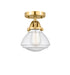 Innovations - 288-1C-SG-G324 - One Light Semi-Flush Mount - Nouveau 2 - Satin Gold