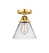 Innovations - 288-1C-SG-G42 - One Light Semi-Flush Mount - Nouveau 2 - Satin Gold