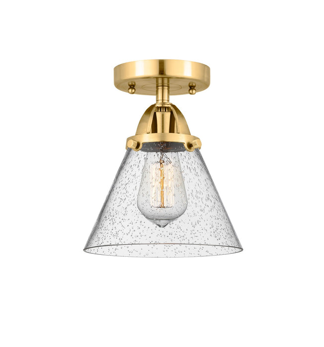 Innovations - 288-1C-SG-G44 - One Light Semi-Flush Mount - Nouveau 2 - Satin Gold