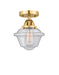 Innovations - 288-1C-SG-G534 - One Light Semi-Flush Mount - Nouveau 2 - Satin Gold