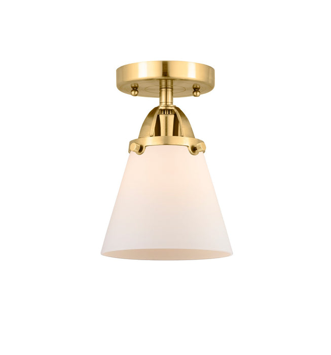 Innovations - 288-1C-SG-G61 - One Light Semi-Flush Mount - Nouveau 2 - Satin Gold