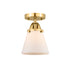 Innovations - 288-1C-SG-G61 - One Light Semi-Flush Mount - Nouveau 2 - Satin Gold