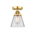 Innovations - 288-1C-SG-G62 - One Light Semi-Flush Mount - Nouveau 2 - Satin Gold