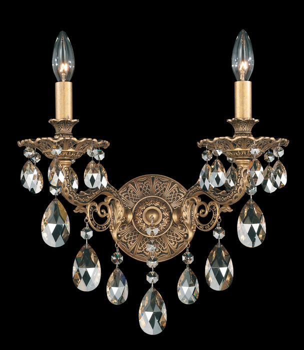 Schonbek - 5642-23R - Two Light Wall Sconce - Milano - Etruscan Gold