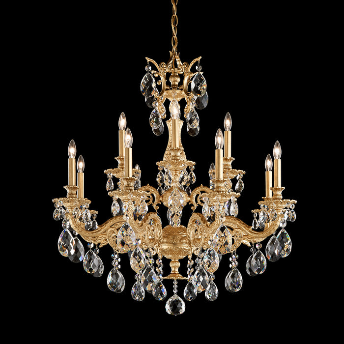 Schonbek - 5682-22R - 12 Light Chandelier - Milano - Heirloom Gold