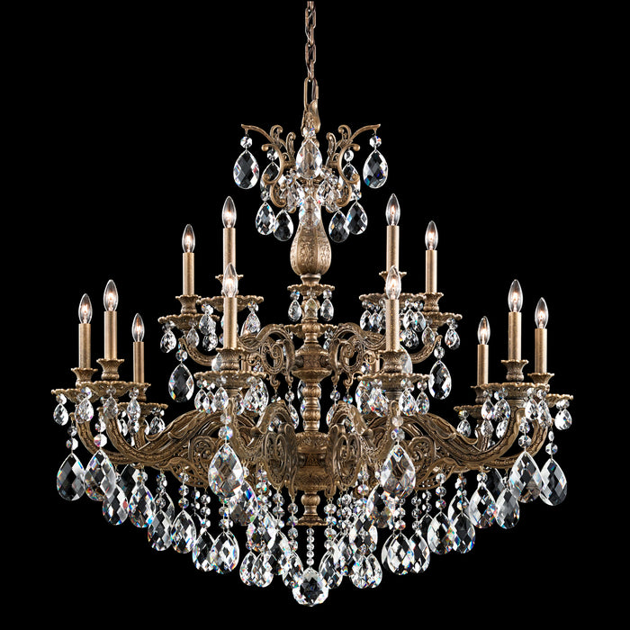 Schonbek - 5685-22H - 15 Light Chandelier - Milano - Heirloom Gold