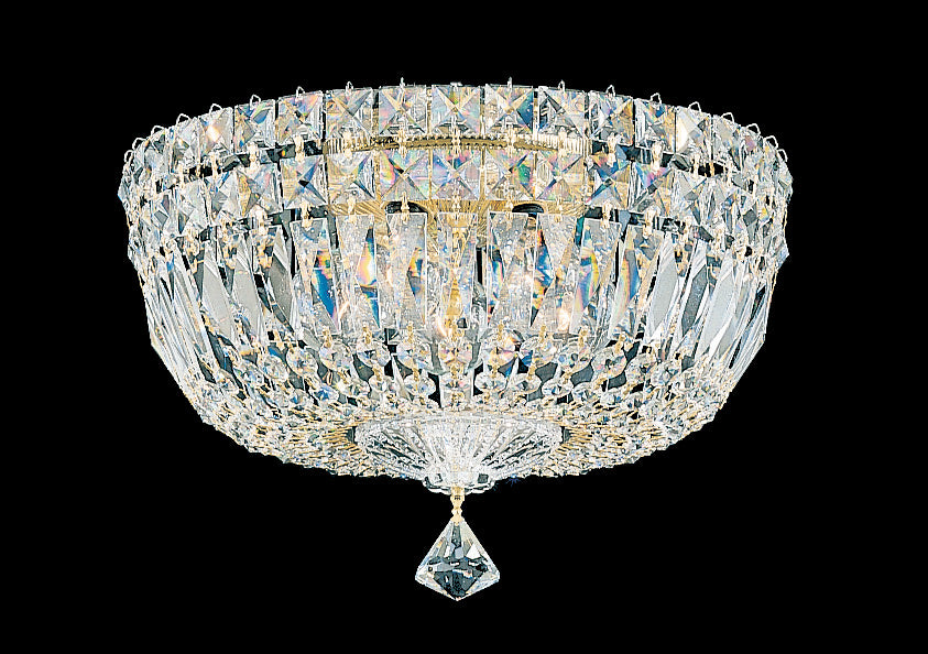 Schonbek - 5892-211O - 13 Light Flush Mount - Petit Crystal Deluxe - Gold