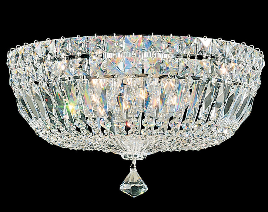 Schonbek - 5893-211O - Five Light Flush Mount - Petit Crystal Deluxe - Gold