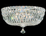 Schonbek - 5893-40O - Five Light Flush Mount - Petit Crystal Deluxe - Silver