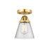 Innovations - 288-1C-SG-G64 - One Light Semi-Flush Mount - Nouveau 2 - Satin Gold