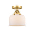 Innovations - 288-1C-SG-G71 - One Light Semi-Flush Mount - Nouveau 2 - Satin Gold