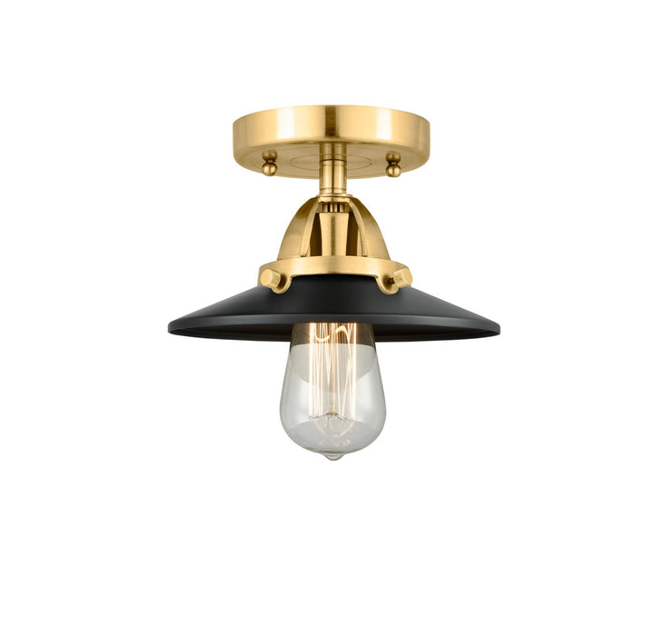 Innovations - 288-1C-SG-M6-BK - One Light Semi-Flush Mount - Nouveau 2 - Satin Gold