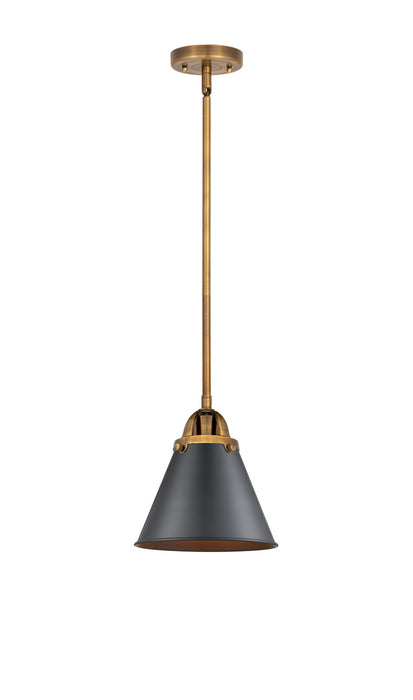 Innovations - 288-1S-BB-M13-BK - One Light Mini Pendant - Nouveau 2 - Brushed Brass