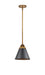 Innovations - 288-1S-BB-M13-BK - One Light Mini Pendant - Nouveau 2 - Brushed Brass