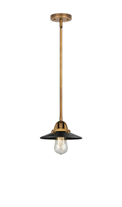 Innovations - 288-1S-BB-M6-BK - One Light Mini Pendant - Nouveau 2 - Brushed Brass