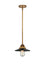 Innovations - 288-1S-BB-M6-BK - One Light Mini Pendant - Nouveau 2 - Brushed Brass