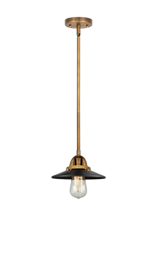 Innovations - 288-1S-BB-M6-BK-LED - LED Mini Pendant - Nouveau 2 - Brushed Brass