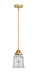 Innovations - 288-1S-SG-G182 - One Light Mini Pendant - Nouveau 2 - Satin Gold