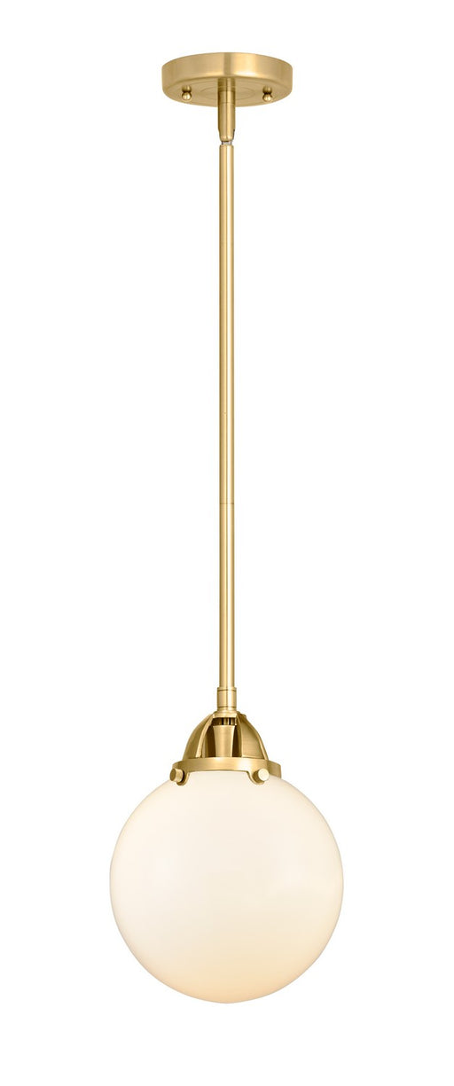 Innovations - 288-1S-SG-G201-8-LED - LED Mini Pendant - Nouveau 2 - Satin Gold