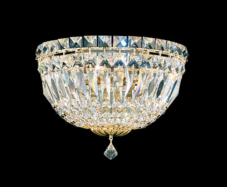 Schonbek - 6600-40O - Three Light Wall Sconce - Petit Crystal Deluxe - Silver
