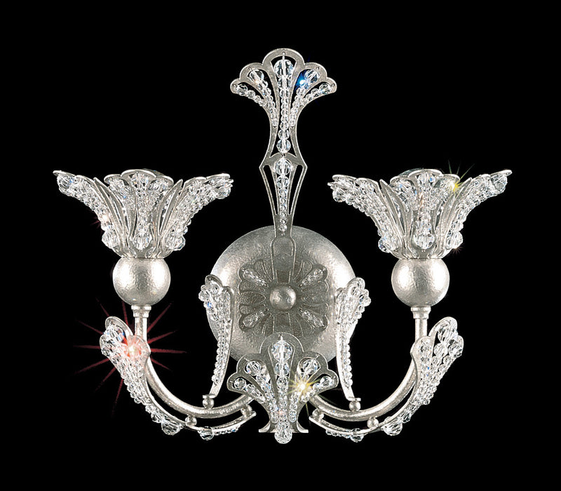 Schonbek - 7855-48R - Two Light Wall Sconce - Rivendell - Antique Silver