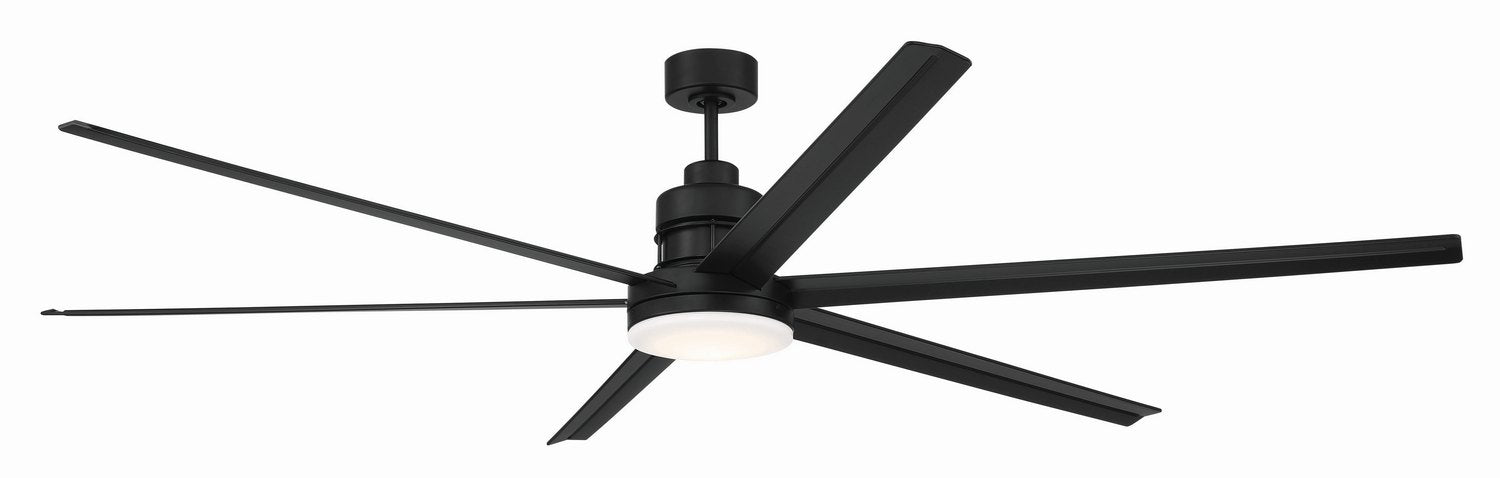 Craftmade - MND80FB6-NWF - 80" Ceiling Fan - Mondo 80" Indoor/Outdoor Ceiling Fan no Wifi - Flat Black