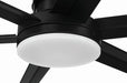 Craftmade - MND80FB6-NWF - 80" Ceiling Fan - Mondo 80" Indoor/Outdoor Ceiling Fan no Wifi - Flat Black