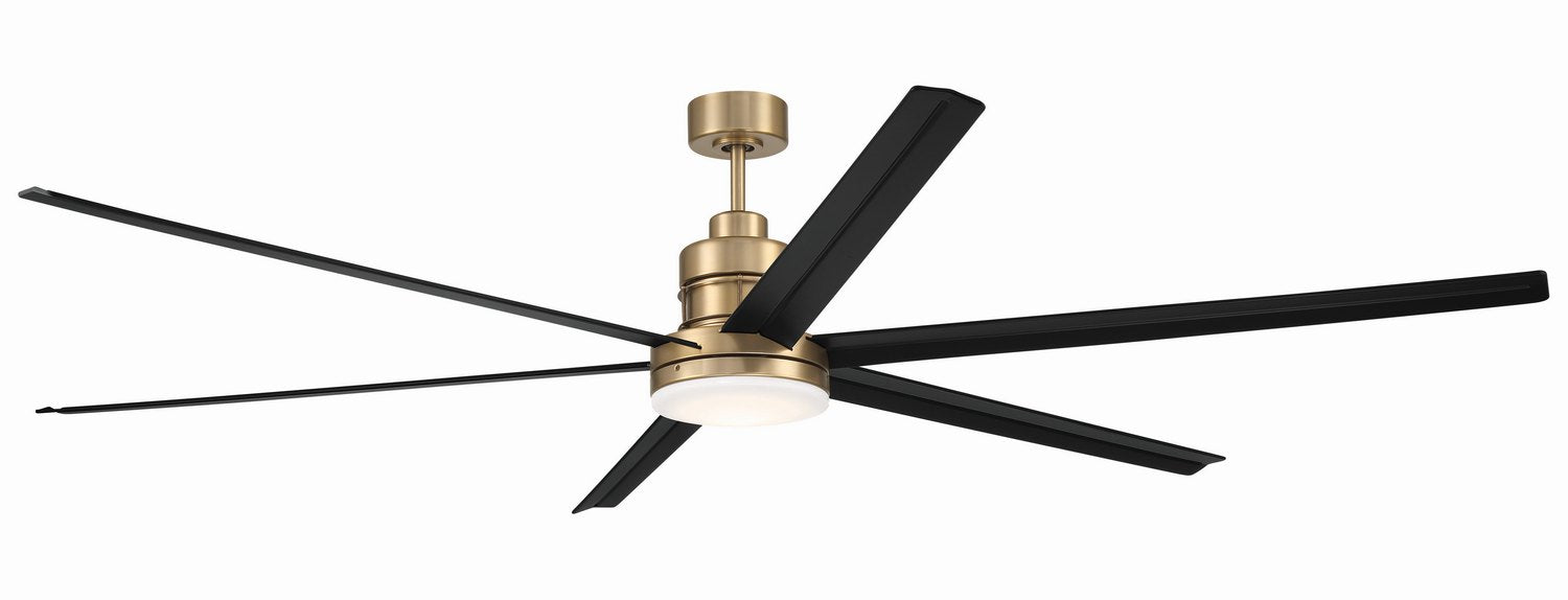 Craftmade - MND80SBFB6-NWF - 80" Ceiling Fan - Mondo 80" Ceiling Fan no Wifi - Satin Brass