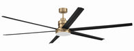 Craftmade - MND80SBFB6-NWF - 80" Ceiling Fan - Mondo 80" Ceiling Fan no Wifi - Satin Brass