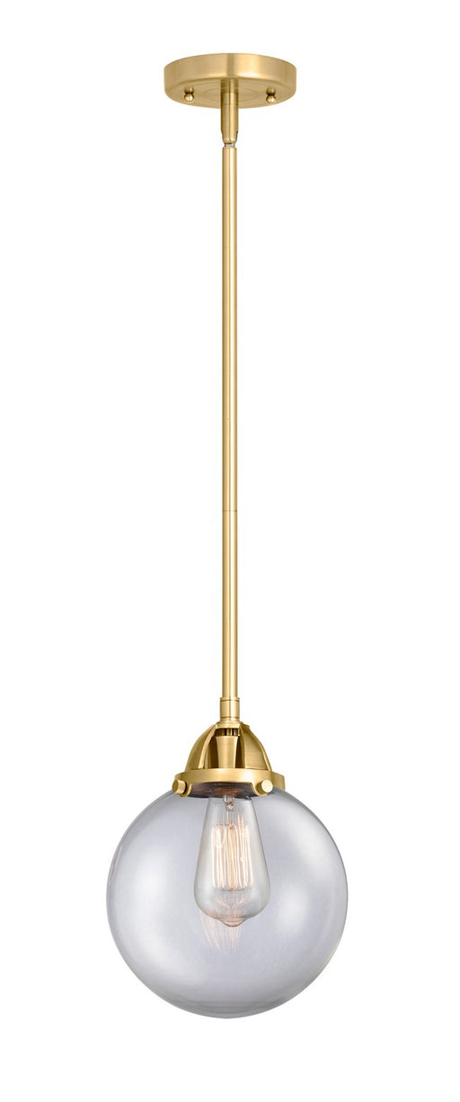 Innovations - 288-1S-SG-G202-8-LED - LED Mini Pendant - Nouveau 2 - Satin Gold