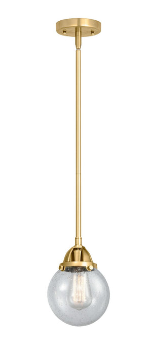 Innovations - 288-1S-SG-G204-6 - One Light Mini Pendant - Nouveau 2 - Satin Gold