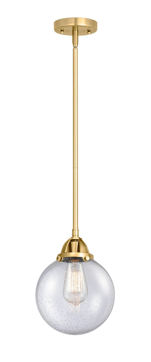 Innovations - 288-1S-SG-G204-8-LED - LED Mini Pendant - Nouveau 2 - Satin Gold