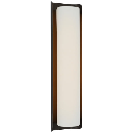 Visual Comfort Signature - WS 2076BZ/L - LED Wall Sconce - Penumbra - Bronze and Linen