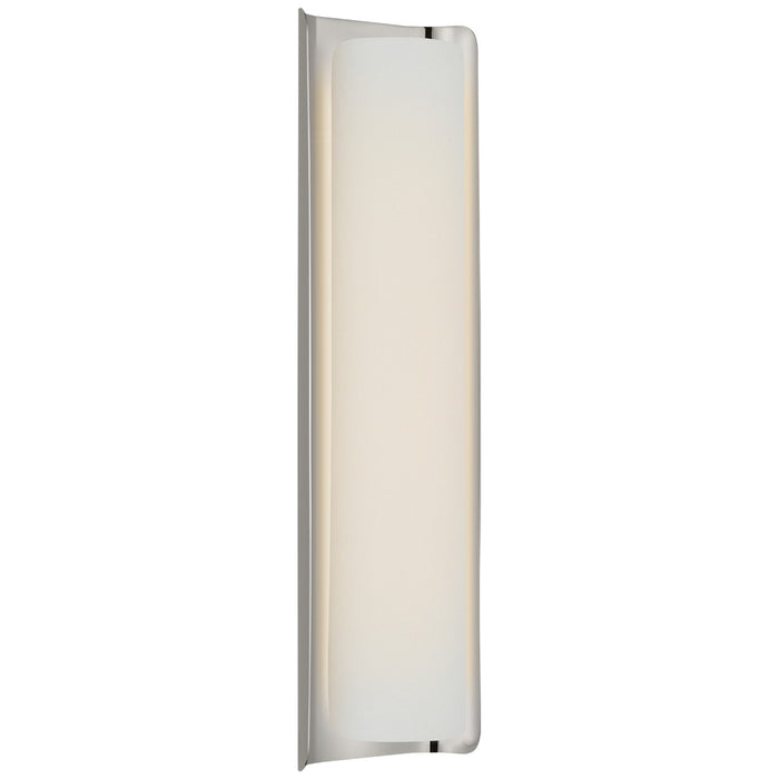 Visual Comfort Signature - WS 2076PN/L - LED Wall Sconce - Penumbra - Polished Nickel and Linen